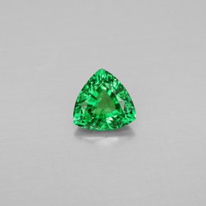 Grenat tsavorite vert naturelle trillion, 0,67 ct, VS