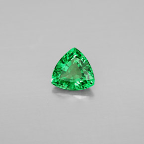 Grenat tsavorite vert naturelle trillion, 0,67 ct, VS