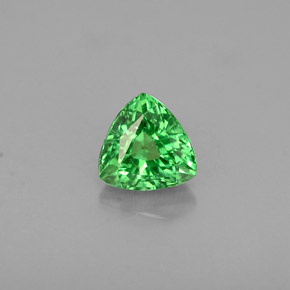 Grenat tsavorite vert naturelle trillion, 0,47 ct, VS
