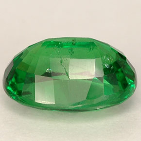 Grenat tsavorite vert naturelle coupe ovale, 2,08 ct, VS-SI