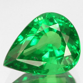 Grenat Tsavorite Vert naturelle En forme de poire, 2.13 ct, VS