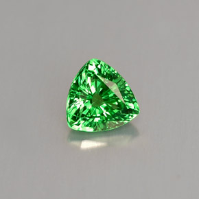 Grenat tsavorite vert naturelle trillion, 0,63 ct, VS