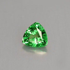 Grenat tsavorite vert naturelle trillion, 0,63 ct, VS