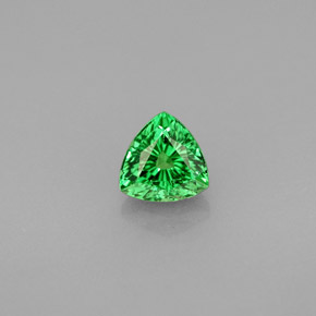 Grenat Tsavorite Vert chrome naturelle Trillion, 0.63 ct, SI