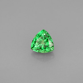 Grenat Tsavorite Vert chrome naturelle Trillion, 0.63 ct, SI