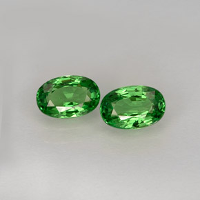 Achetez naturel ct vert grenat tsavorite gems, coupe ovale, en provenance tanzanie chez gemselect. en stock, livraison internationale!