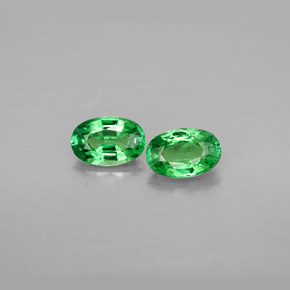 Achetez naturel ct vert grenat tsavorite gems, coupe ovale, en provenance tanzanie chez gemselect. en stock, livraison internationale!