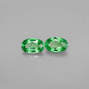 Achetez naturel ct vert grenat tsavorite gems, coupe ovale, en provenance tanzanie chez gemselect. en stock, livraison internationale!