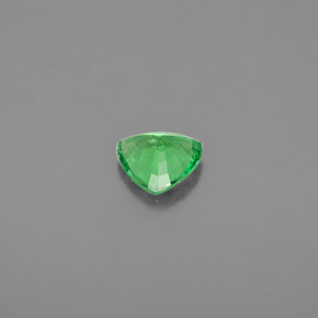 Grenat tsavorite vert naturelle trillion, 0,57 ct, VS