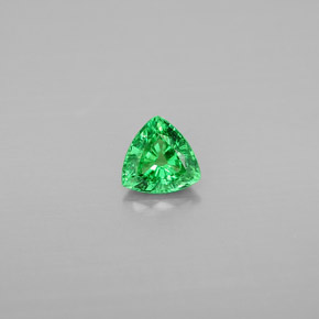 Grenat tsavorite vert naturelle trillion, 0,54 ct, VS