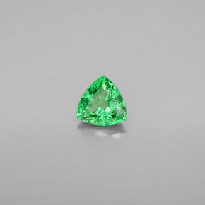 Grenat tsavorite vert naturelle trillion, 0,54 ct, VS