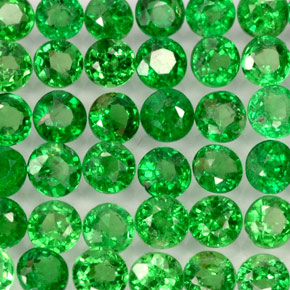 Achetez naturel ct vert grenat tsavorite gems, coupe roude, en provenance tanzanie chez gemselect. en stock, livraison internationale!
