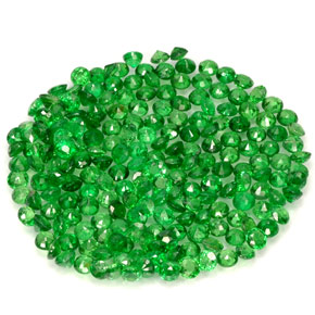 Achetez naturel ct vert grenat tsavorite gems, coupe roude, en provenance tanzanie chez gemselect. en stock, livraison internationale!