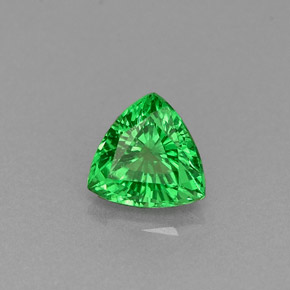 Grenat tsavorite vert naturelle trillion, 0,55 ct, VS