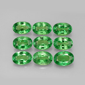 Achetez naturel ct vert grenat tsavorite gems, coupe ovale, en provenance tanzanie chez gemselect. en stock, livraison internationale!