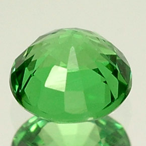 Grenat Tsavorite Vert éclatant naturelle Coupe roude, 0.39 ct, VVS-VS