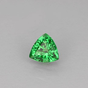Grenat tsavorite vert naturelle trillion, 0,41 ct, VS