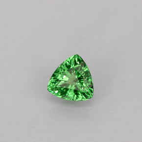 Grenat tsavorite vert naturelle trillion, 0,40 ct, VS