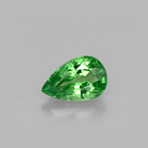 Grenat tsavorite vert naturelle en forme de poire, 0,51 ct, VS