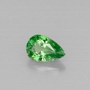 Grenat tsavorite vert naturelle en forme de poire, 0,51 ct, VS
