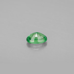Grenat Tsavorite Vert chrome naturelle Coupe ovale, 0.64 ct, VS
