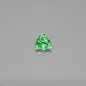 Grenat Tsavorite Vert chrome naturelle Trillion, 0.39 ct, VS