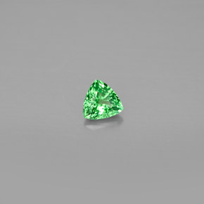 Grenat Tsavorite Vert chrome naturelle Trillion, 0.39 ct, VS