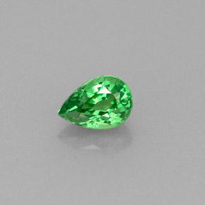 Grenat tsavorite vert naturelle en forme de poire, 0,46 ct, VVS-VS