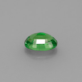 Grenat tsavorite vert naturelle coupe ovale, 0,63 ct, VVS-VS