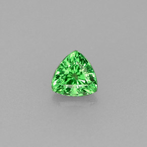 Grenat Tsavorite Vert chrome naturelle Trillion, 0.24 ct, VS