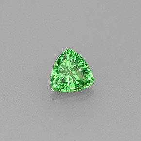 Grenat Tsavorite Vert chrome naturelle Trillion, 0.24 ct, VS
