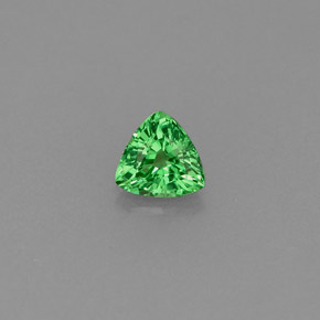 Grenat Tsavorite Vert chrome naturelle Trillion, 0.28 ct, VS