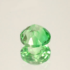 Grenat Tsavorite Vert éclatant naturelle Coupe roude, 0.41 ct, VVS-VS