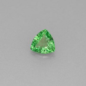 Grenat tsavorite vert naturelle trillion, 0,43 ct, VS