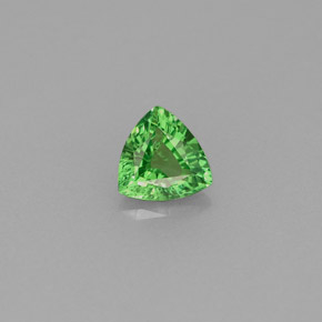 Grenat tsavorite vert naturelle trillion, 0,45 ct, VS