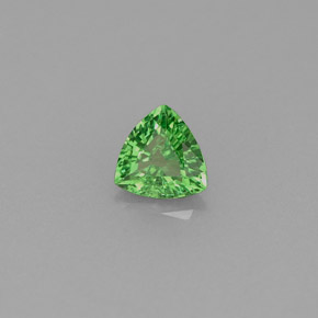 Grenat tsavorite vert naturelle trillion, 0,45 ct, VS