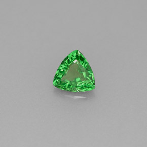 Grenat Tsavorite Vert chrome naturelle Trillion, 0.43 ct, VS