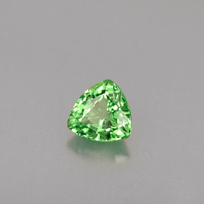 Grenat tsavorite vert naturelle trillion, 0,27 ct, VS