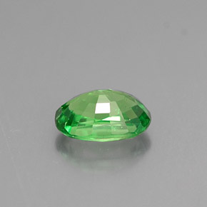 Grenat tsavorite vert naturelle coupe ovale, 0,66 ct, VS