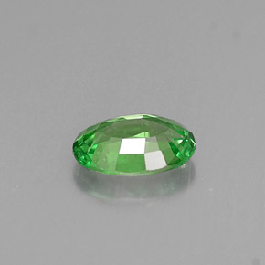 Grenat tsavorite vert naturelle coupe ovale, 0,54 ct, VS