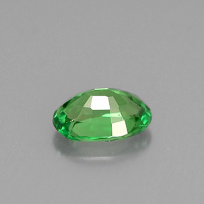Grenat tsavorite vert naturelle coupe ovale, 0,61 ct, VS