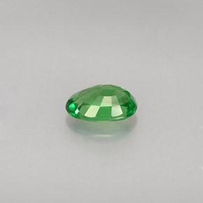 Grenat tsavorite vert naturelle coupe ovale, 0,56 ct, VS