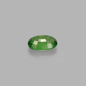 Grenat tsavorite vert naturelle coupe ovale, 0,58 ct, VVS-VS