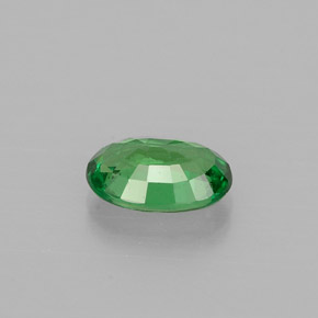 Grenat tsavorite vert naturelle coupe ovale, 0,56 ct, VS