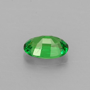 Grenat tsavorite vert naturelle coupe ovale, 0,50 ct, VS
