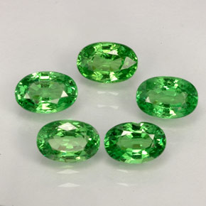 Achetez naturel ct vert grenat tsavorite gems, coupe ovale, en provenance tanzanie chez gemselect. en stock, livraison internationale!