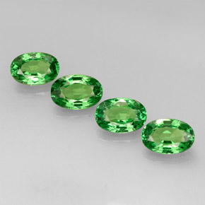 Achetez naturel ct Vert chrome Grenat Tsavorite gems, Coupe ovale, En provenance Tanzanie chez GemSelect. En stock, livraison internationale!