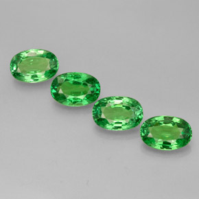 Achetez naturel ct vert grenat tsavorite gems, coupe ovale, en provenance tanzanie chez gemselect. en stock, livraison internationale!