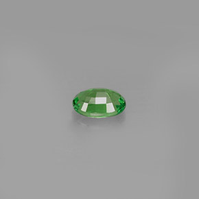 Grenat tsavorite vert naturelle coupe ovale, 0,62 ct, VVS-VS