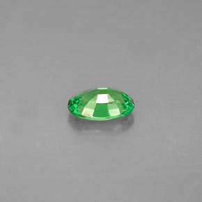 Grenat tsavorite vert naturelle coupe ovale, 0,54 ct, VS-SI